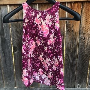Floral sleeveless blouse